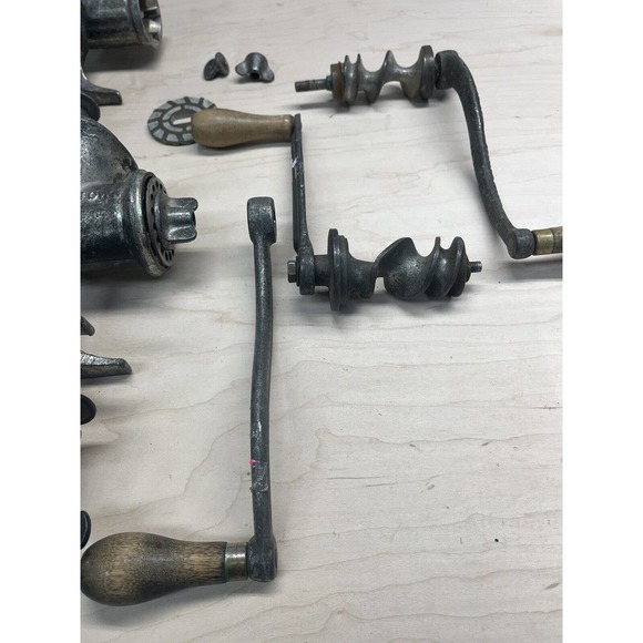 Vintage Universal Food/Meat Chopper/Grinder Lot Hand Crank Heavy Duty LOT - Picture 7 of 11
